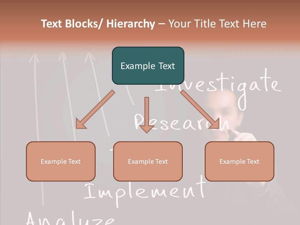 Businessman Finger Implement PowerPoint Template