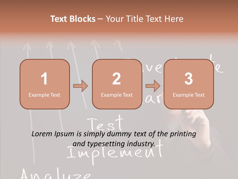 Businessman Finger Implement PowerPoint Template