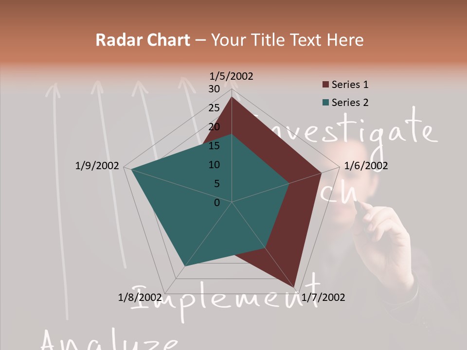 Businessman Finger Implement PowerPoint Template