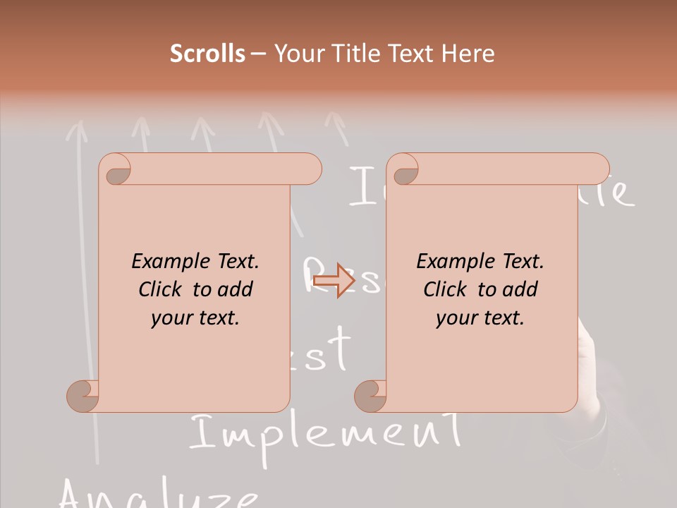Businessman Finger Implement PowerPoint Template