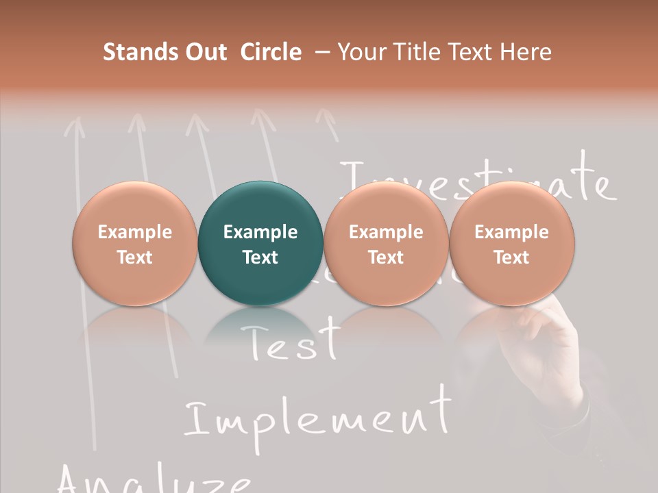 Businessman Finger Implement PowerPoint Template