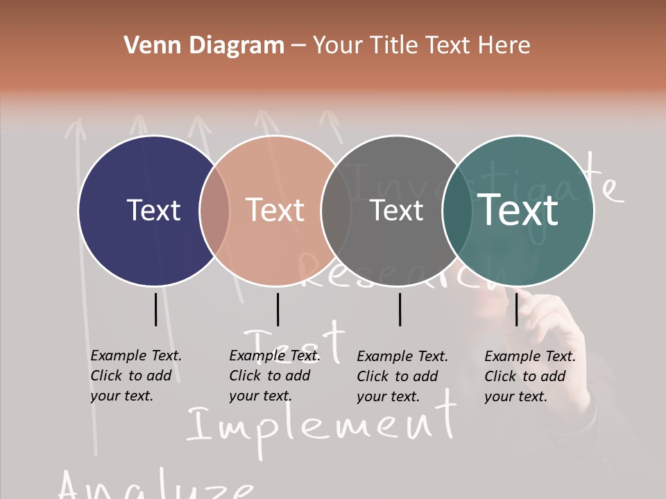 Businessman Finger Implement PowerPoint Template