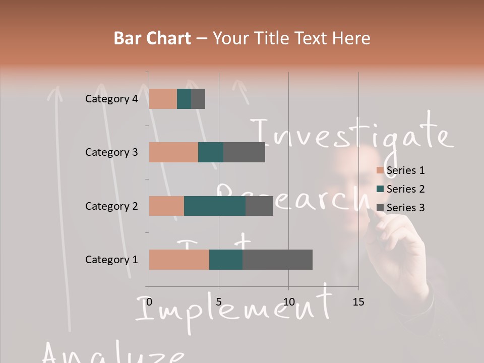 Businessman Finger Implement PowerPoint Template