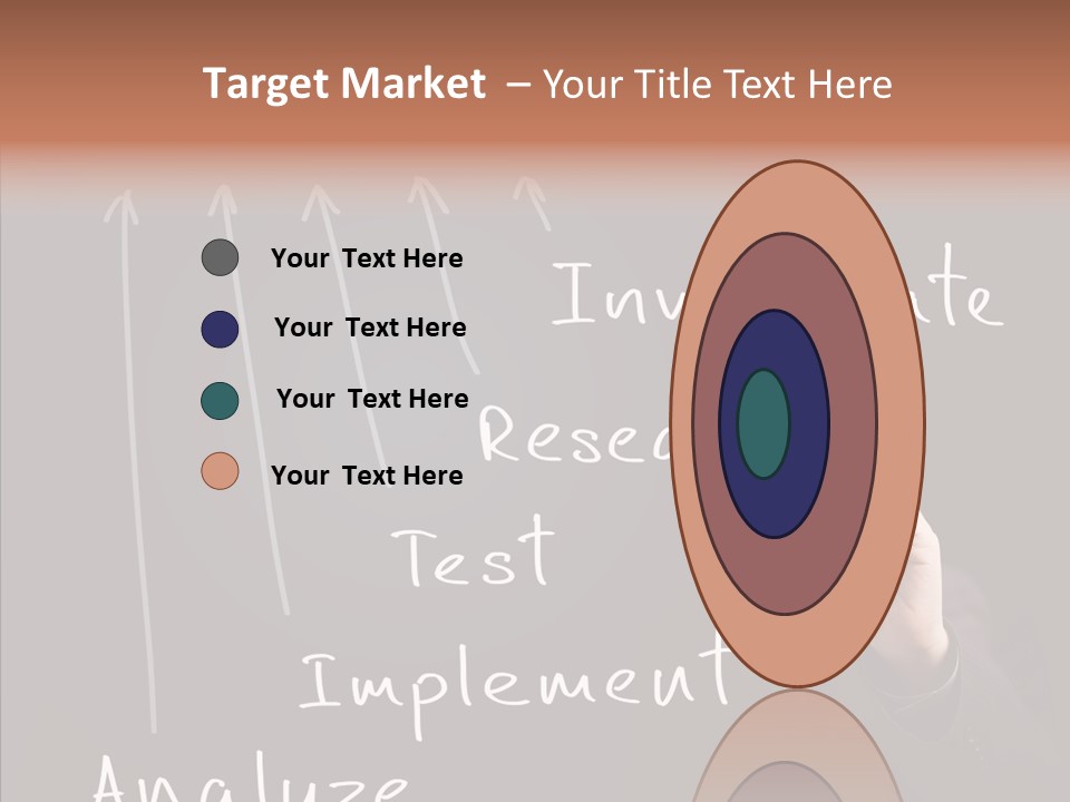 Businessman Finger Implement PowerPoint Template