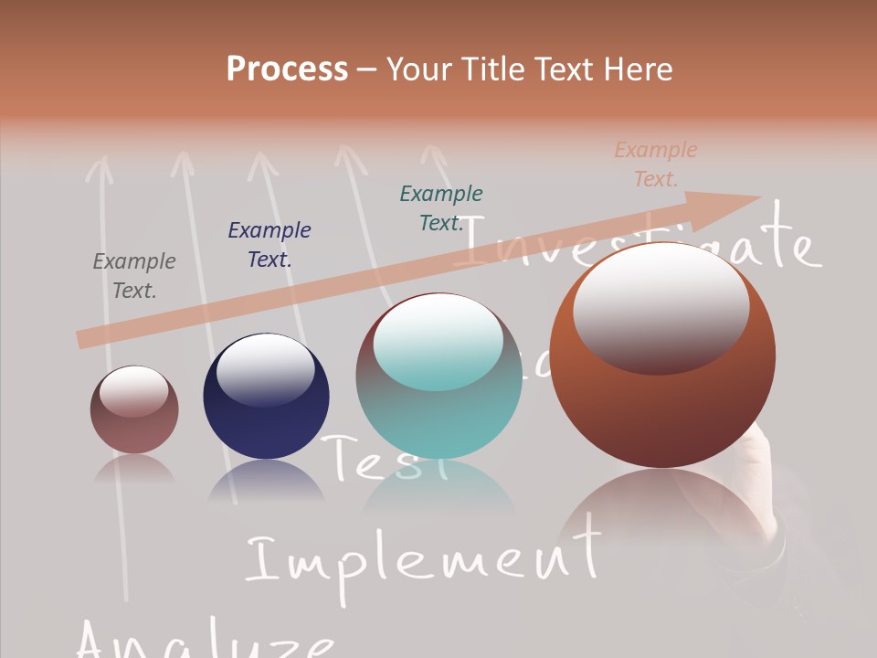 Businessman Finger Implement PowerPoint Template