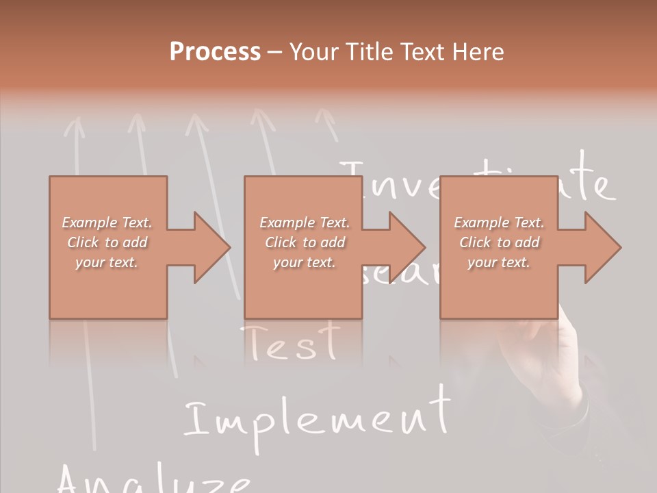 Businessman Finger Implement PowerPoint Template