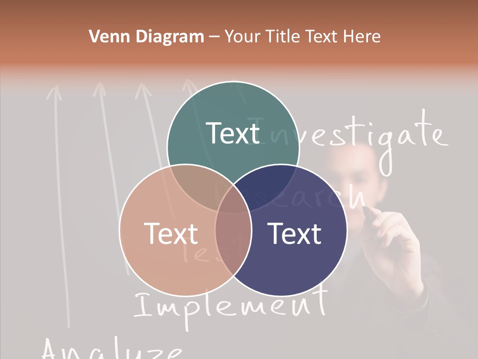 Businessman Finger Implement PowerPoint Template