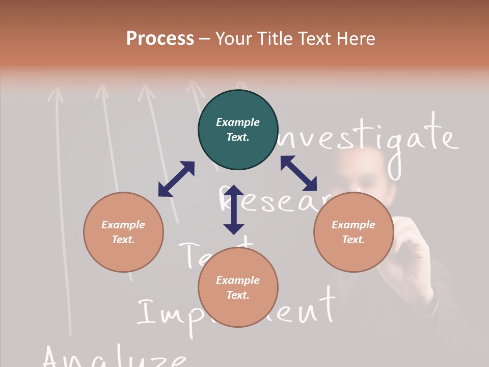 Businessman Finger Implement PowerPoint Template
