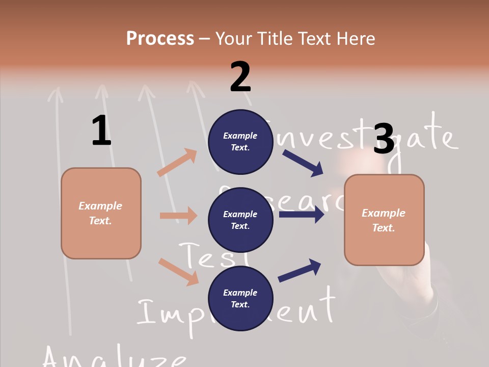Businessman Finger Implement PowerPoint Template