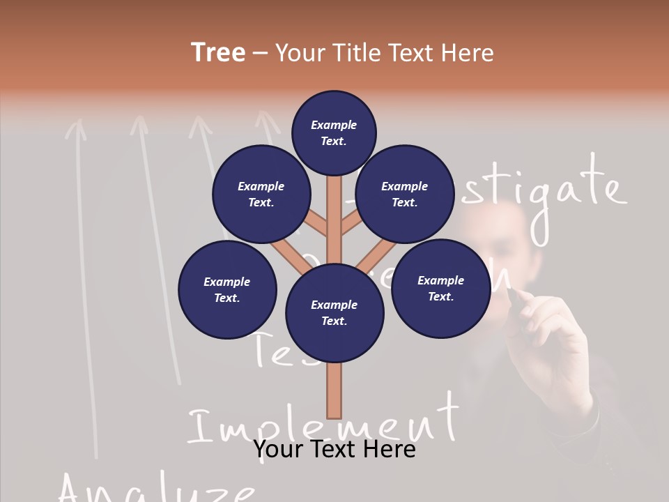 Businessman Finger Implement PowerPoint Template