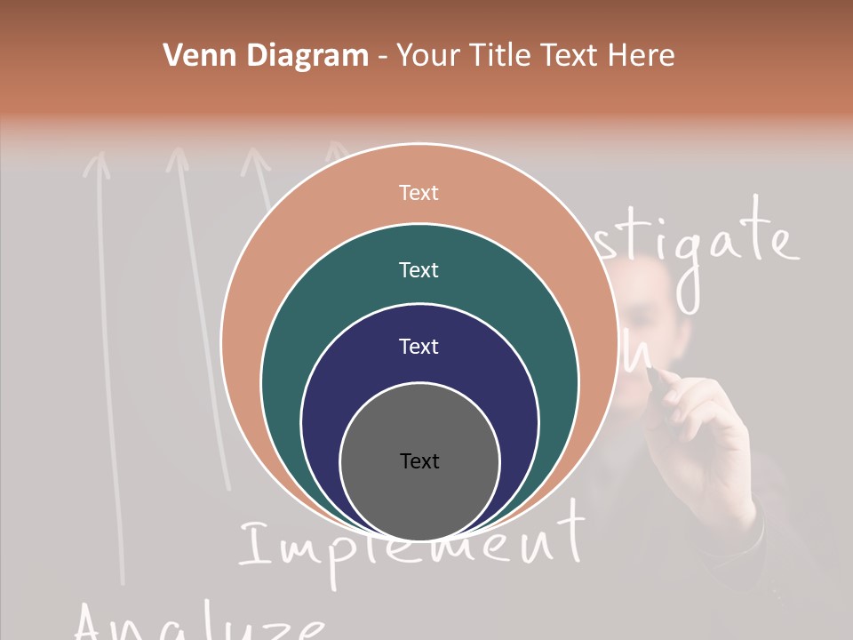 Businessman Finger Implement PowerPoint Template