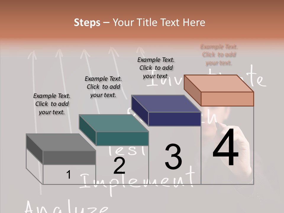 Businessman Finger Implement PowerPoint Template