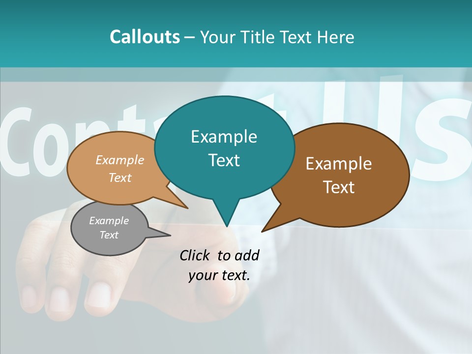 Circle Comment Technology PowerPoint Template