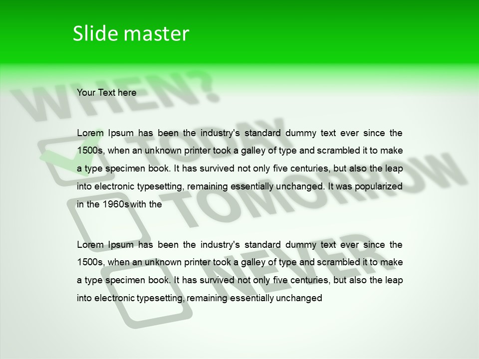 White Selection Poll PowerPoint Template