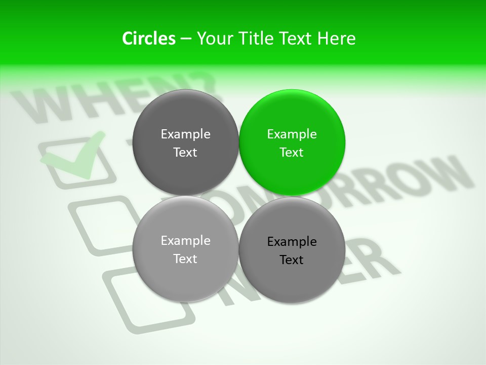 White Selection Poll PowerPoint Template