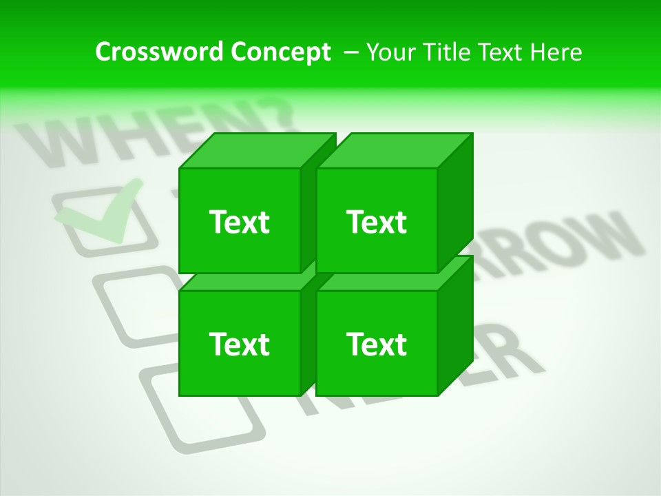 White Selection Poll PowerPoint Template