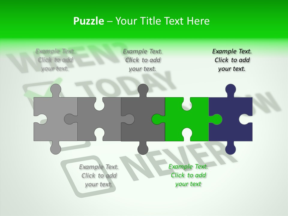 White Selection Poll PowerPoint Template