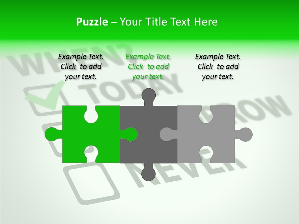 White Selection Poll PowerPoint Template