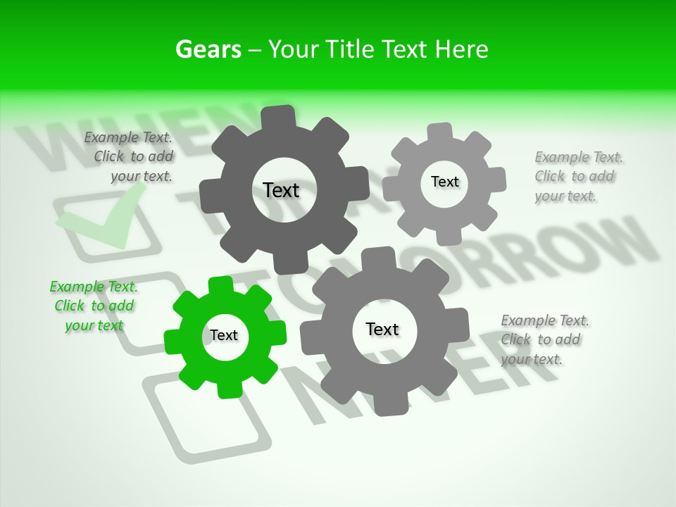 White Selection Poll PowerPoint Template