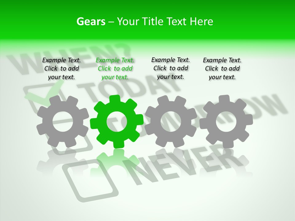 White Selection Poll PowerPoint Template