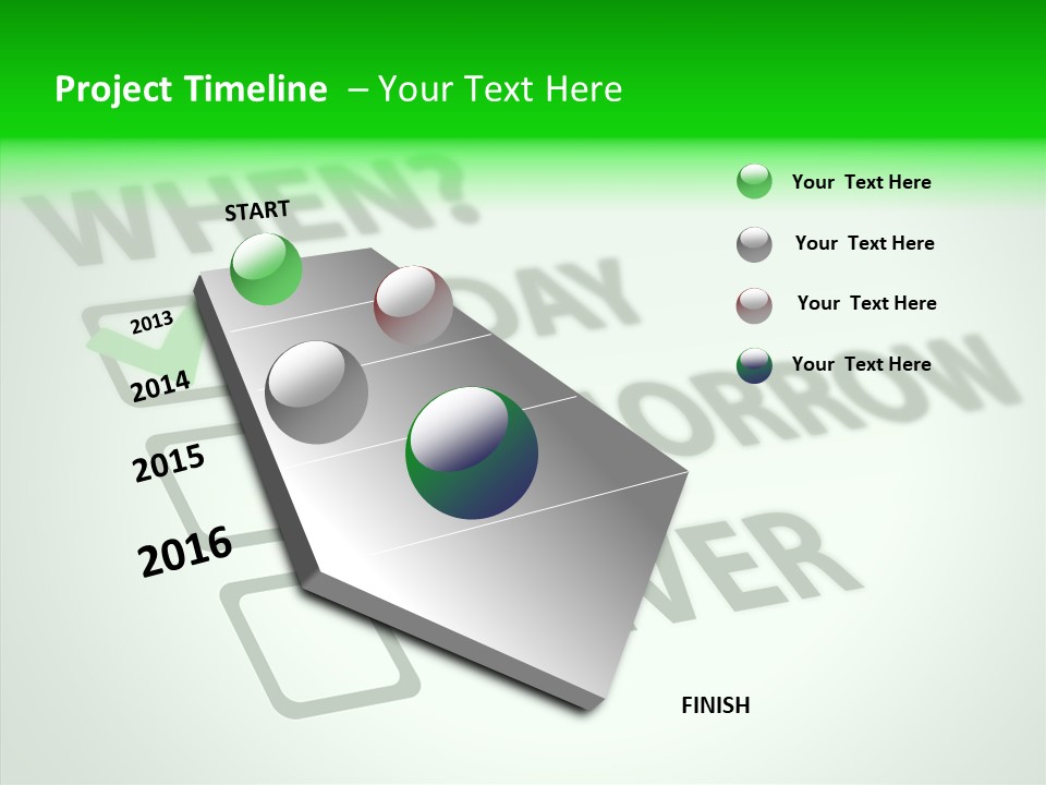 White Selection Poll PowerPoint Template