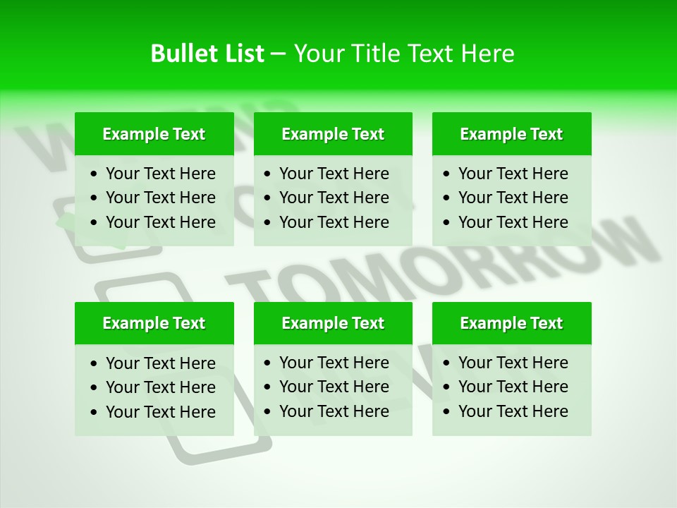 White Selection Poll PowerPoint Template