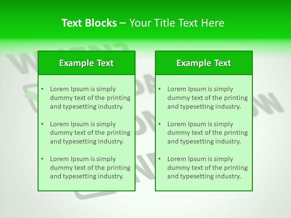 White Selection Poll PowerPoint Template