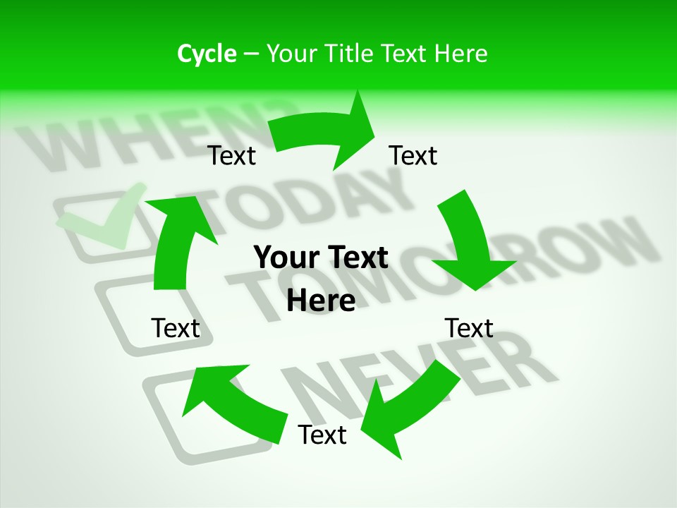 White Selection Poll PowerPoint Template