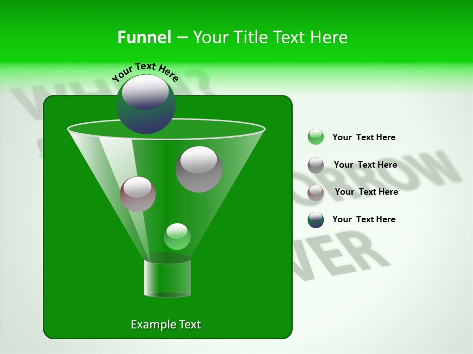 White Selection Poll PowerPoint Template