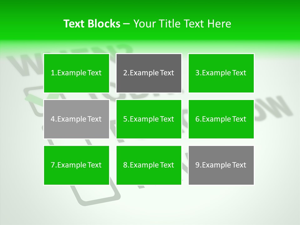 White Selection Poll PowerPoint Template