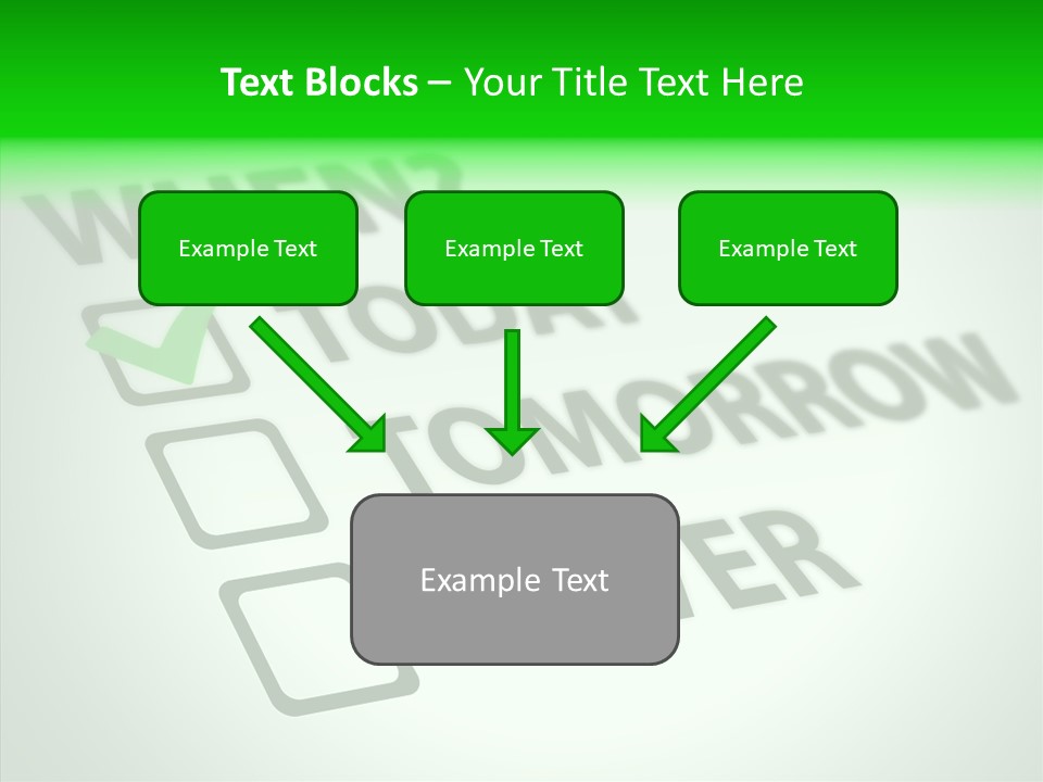White Selection Poll PowerPoint Template