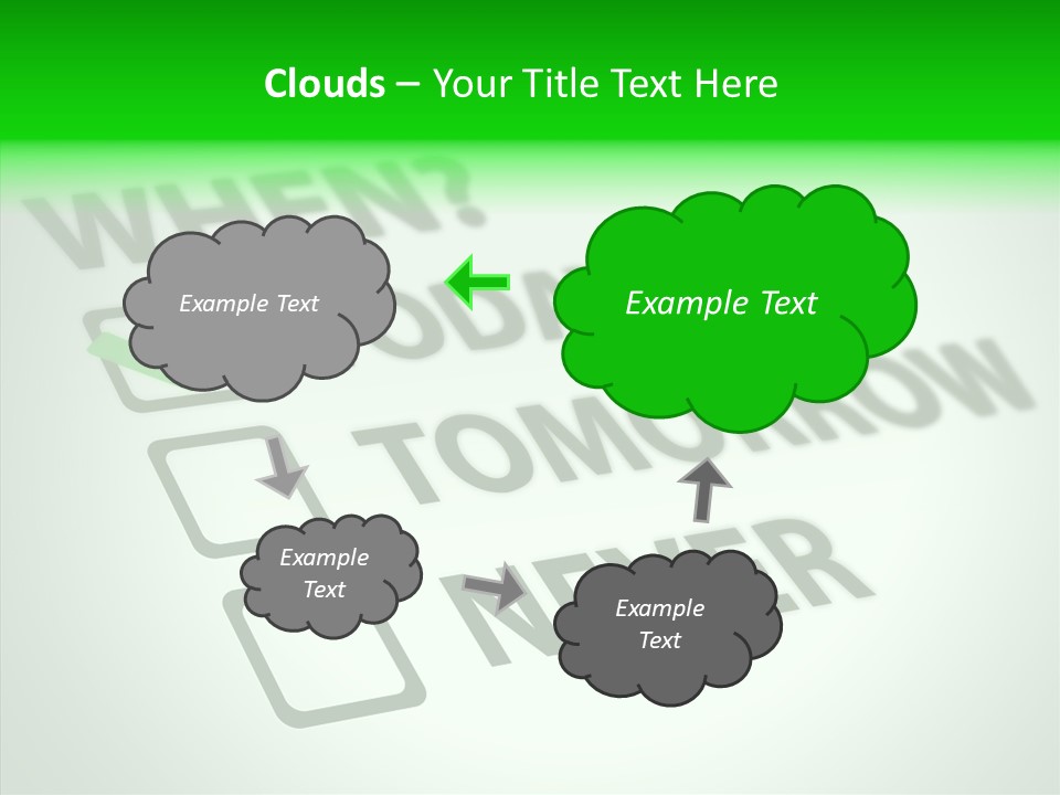 White Selection Poll PowerPoint Template