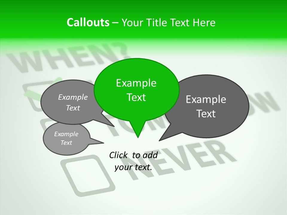 White Selection Poll PowerPoint Template