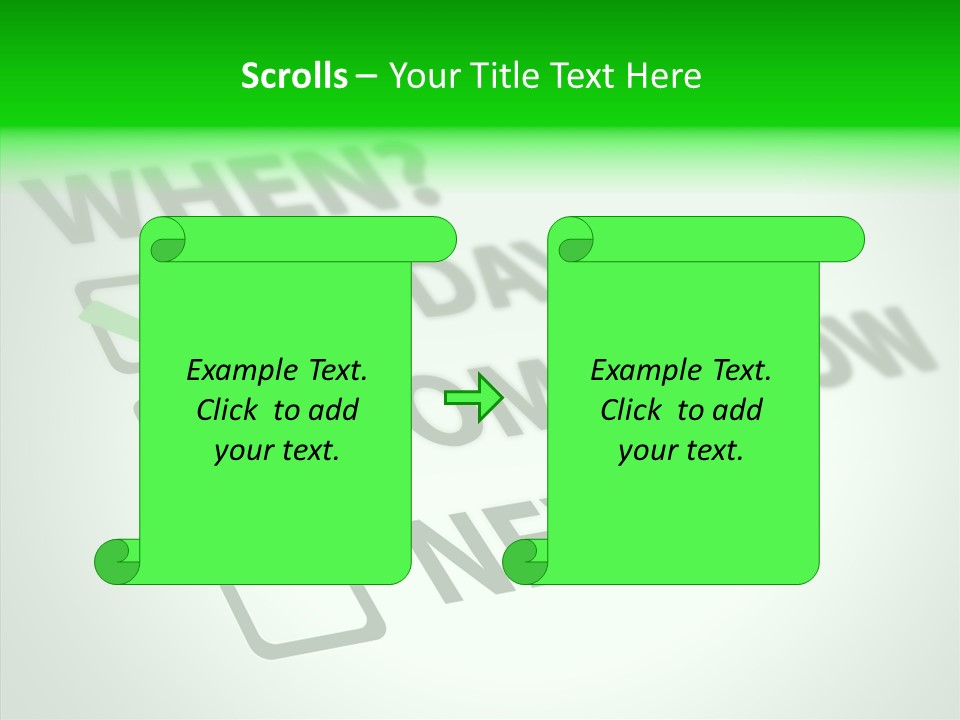 White Selection Poll PowerPoint Template