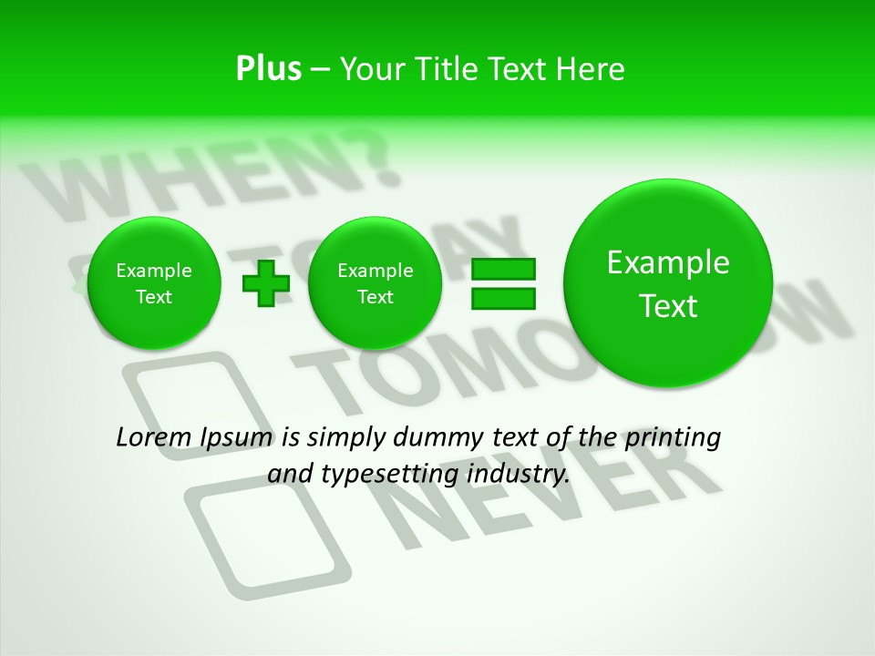 White Selection Poll PowerPoint Template