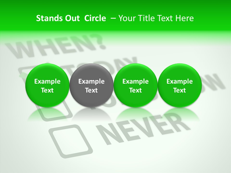 White Selection Poll PowerPoint Template