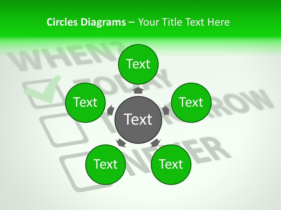 White Selection Poll PowerPoint Template