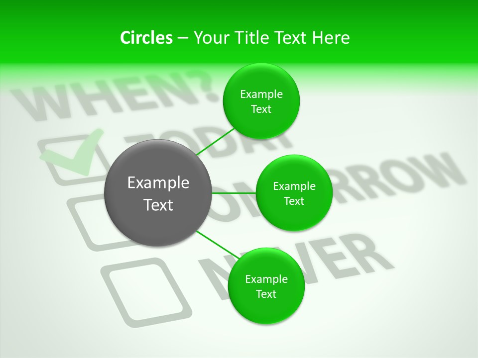 White Selection Poll PowerPoint Template