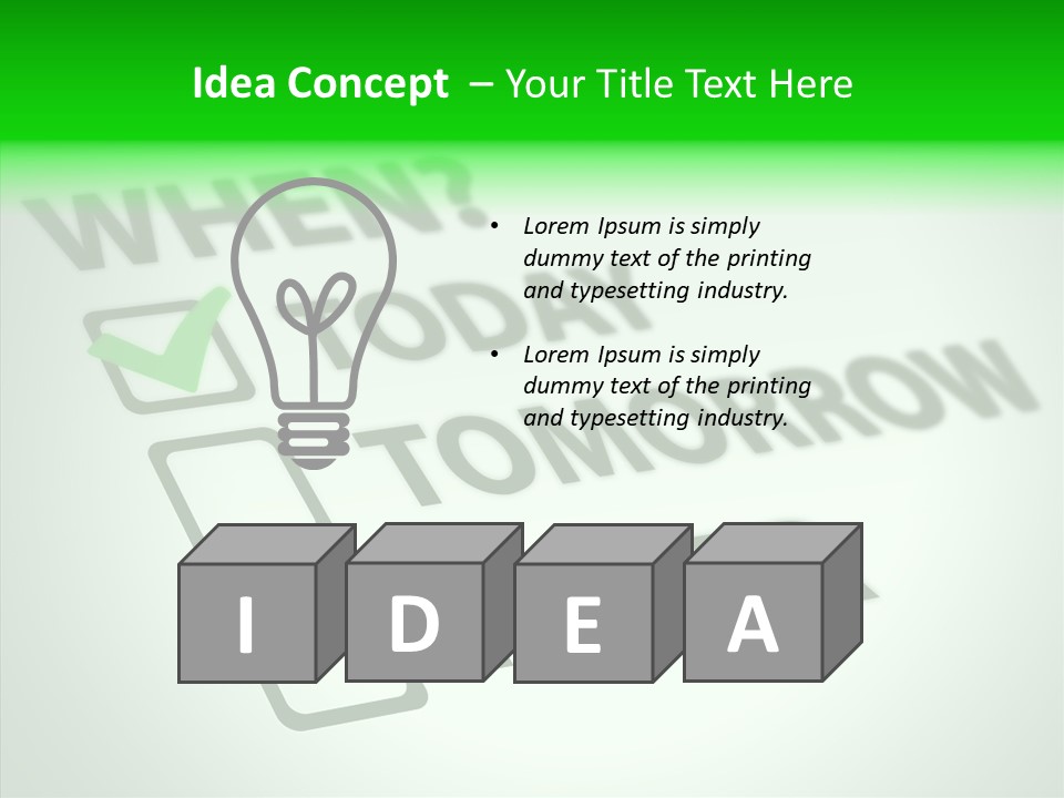 White Selection Poll PowerPoint Template