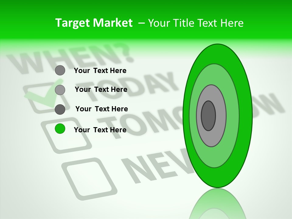 White Selection Poll PowerPoint Template