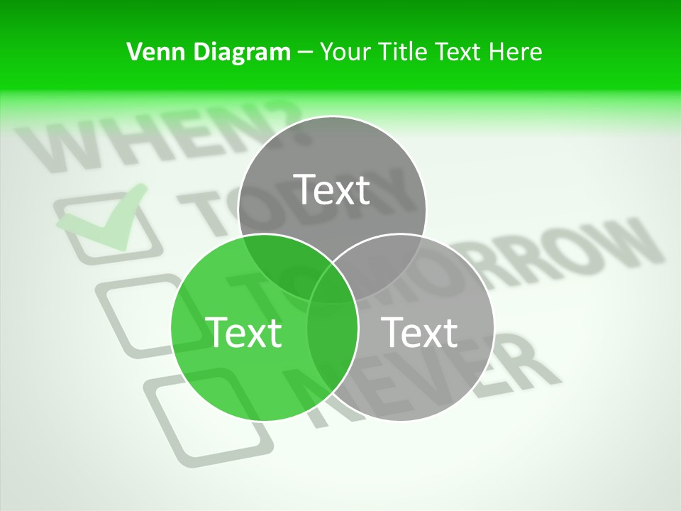 White Selection Poll PowerPoint Template