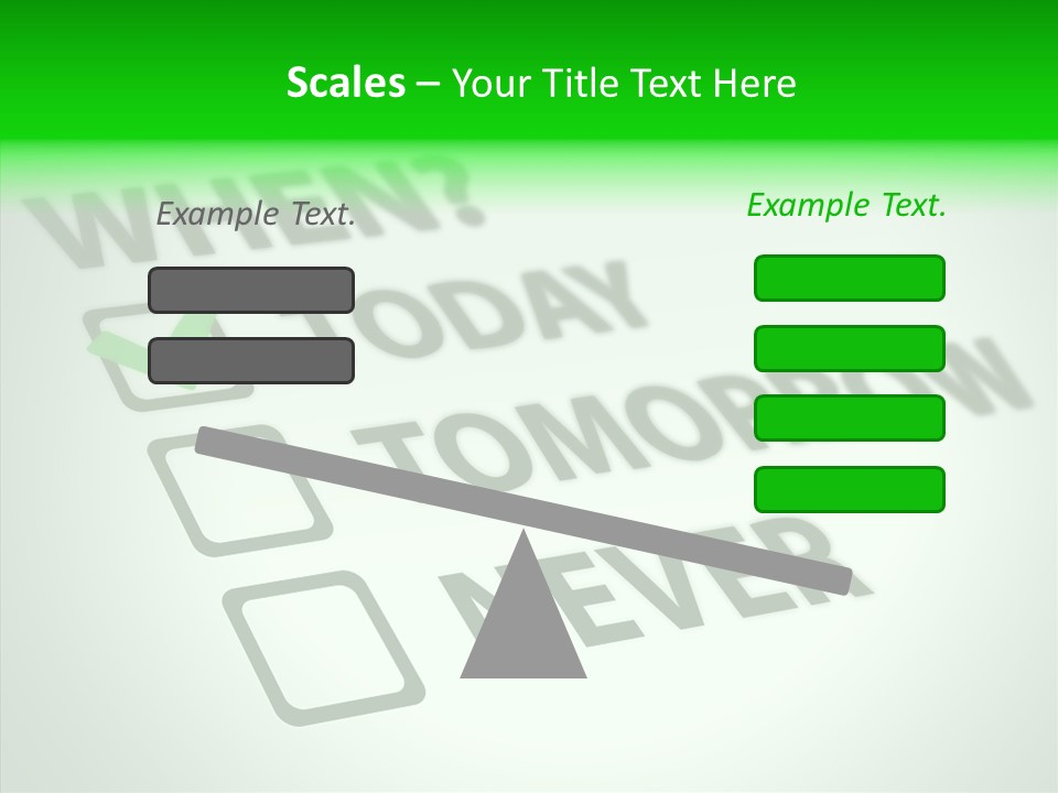 White Selection Poll PowerPoint Template