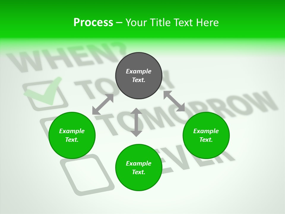 White Selection Poll PowerPoint Template