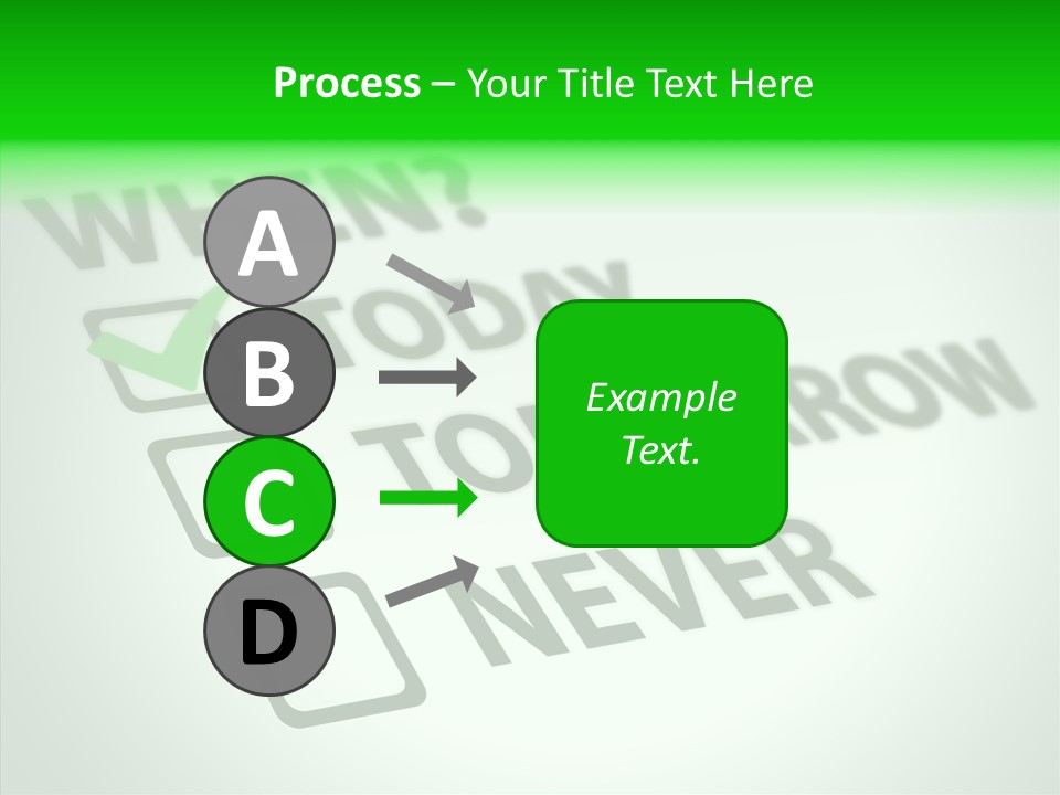 White Selection Poll PowerPoint Template