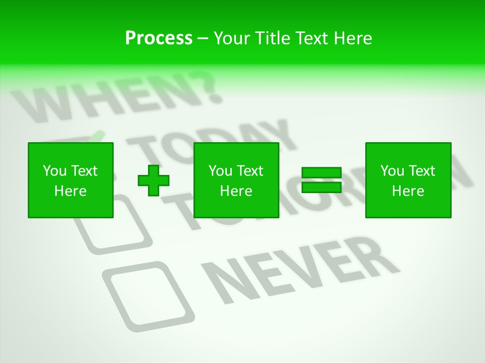 White Selection Poll PowerPoint Template