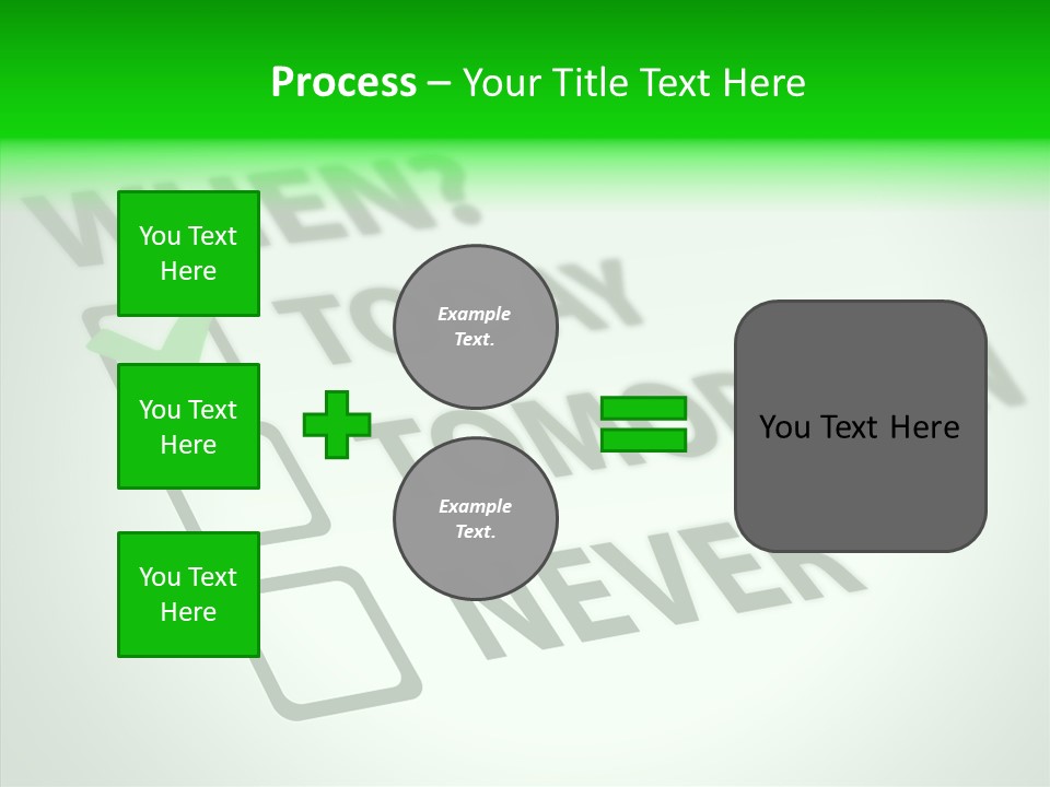 White Selection Poll PowerPoint Template