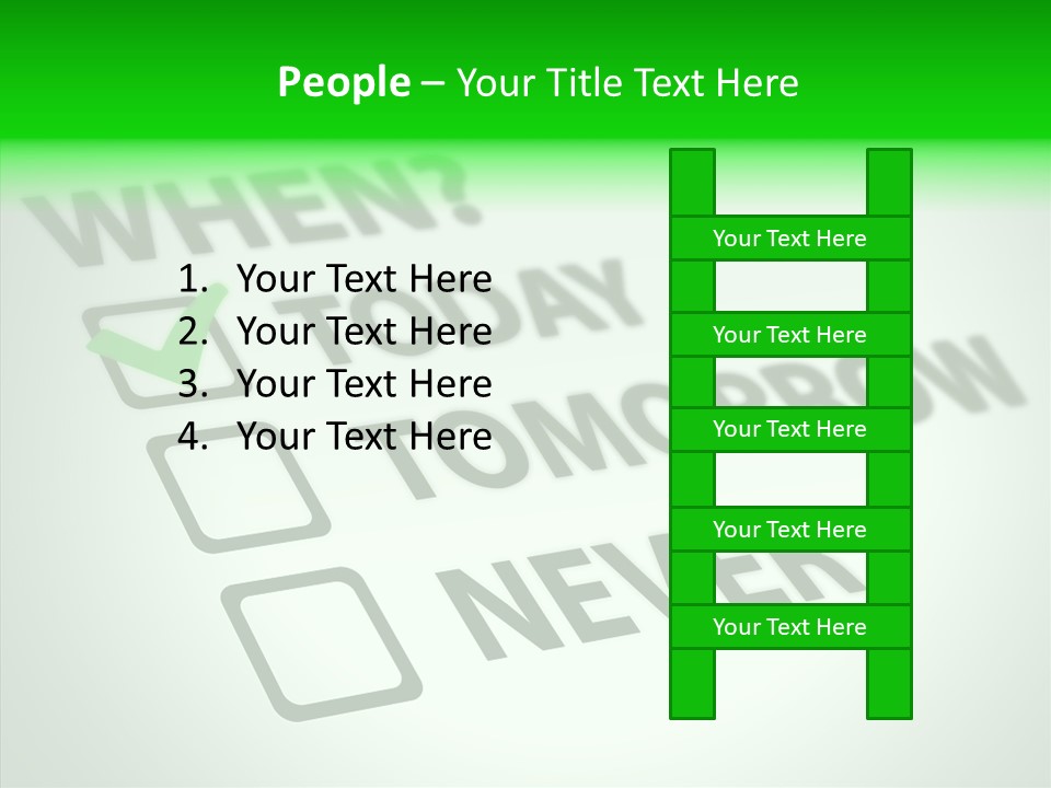 White Selection Poll PowerPoint Template