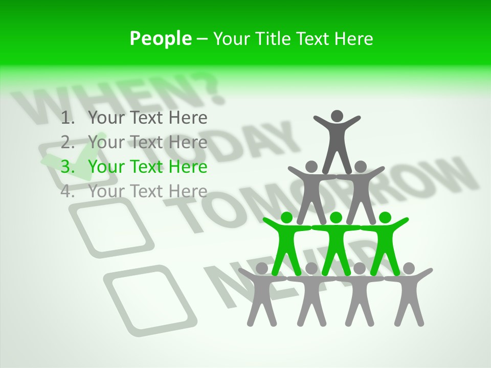 White Selection Poll PowerPoint Template