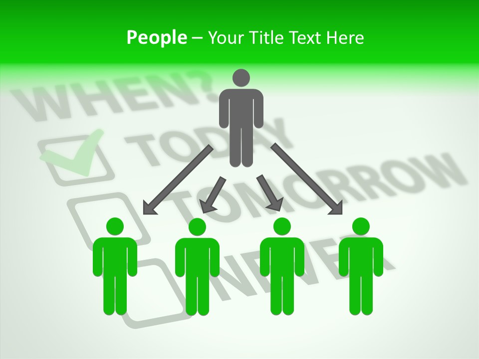 White Selection Poll PowerPoint Template