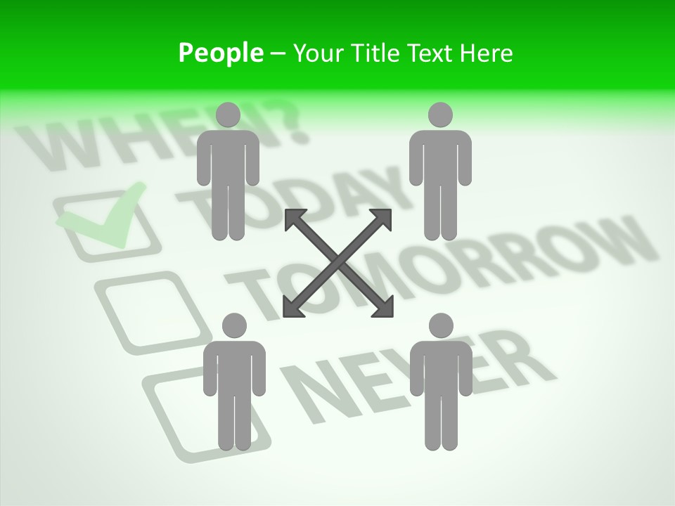 White Selection Poll PowerPoint Template